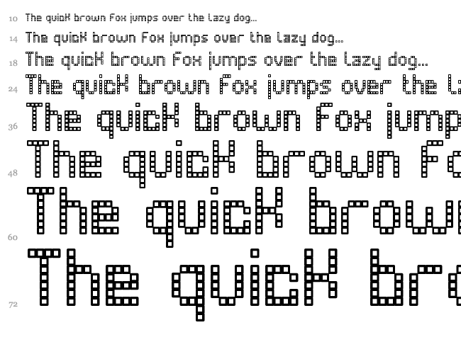 UltraLED St font waterfall